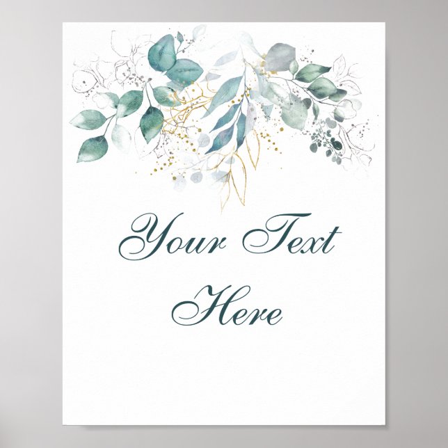 Benutzerdefiniertes Textposter Poster (Vorne)