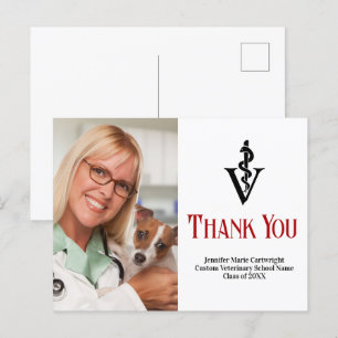 Benutzerdefiniertes Tierarzt-Foto Tierärztliches D Postkarte