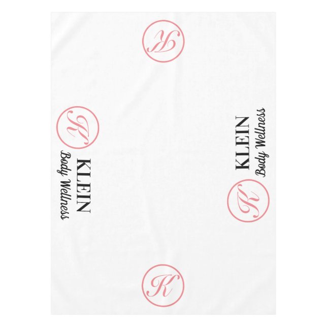 Benutzerdefiniertes Tischtuch mit Logo und Text Tischdecke (Vorderseite)