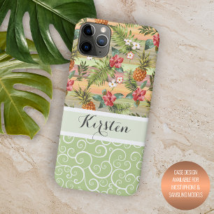 Benutzerdefiniertes tropisches Ananas-Buntes Blume Case-Mate iPhone Hülle