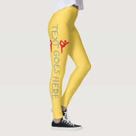 Benutzerdefiniertes Turnen Namensdesign über Senfg Leggings