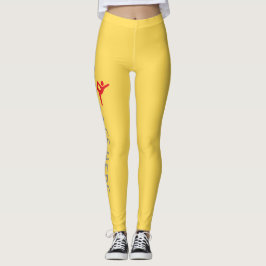Benutzerdefiniertes Turnen Namensdesign über Senfg Leggings