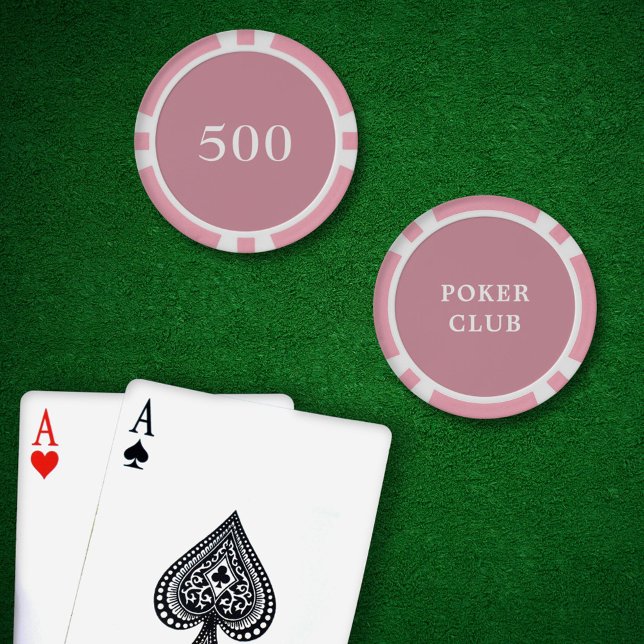 Benutzerdefiniertes Turnierspiel Wert 500 Rosa Pokerchips (Poker Chips Pink Value 500 )