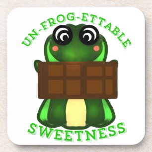 Benutzerdefiniertes Un-frog-ettable Süßigkeits-Fro Getränkeuntersetzer