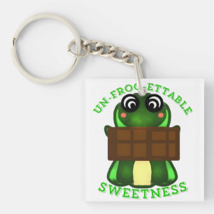 Benutzerdefiniertes Un-frog-ettable Süßigkeits-Fro Schlüsselanhänger