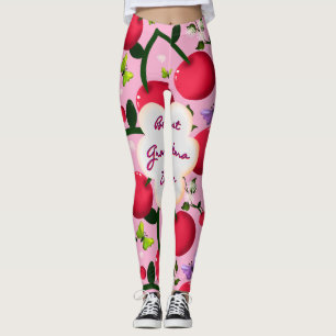 Benutzerdefiniertes und personalisiertes Kirsch-Sc Leggings