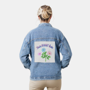 Benutzerdefiniertes und personalisiertes Wasserfar Jeansjacke