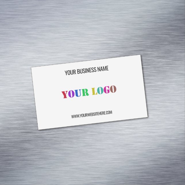 Benutzerdefiniertes Unternehmen - Ihr Logo-Busines Magnetische Visitenkarte (Beispiel)