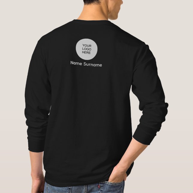Benutzerdefiniertes Upload Hinzufügen von Logo-Mäu T-Shirt (Rückseite)