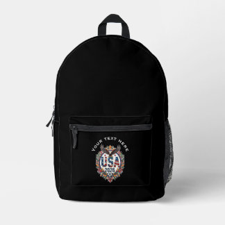 Benutzerdefiniertes USA National Soccer Team Bald Bedruckter Rucksack