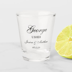 Benutzerdefiniertes Usher Script Schnapsglas