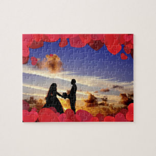 Benutzerdefiniertes Valentinstag-Jigsaw-Puzzle mit