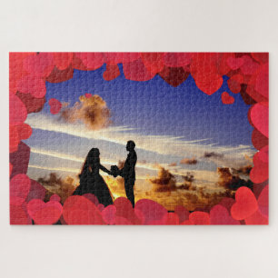 Benutzerdefiniertes Valentinstag-Jigsaw-Puzzle mit