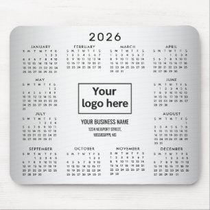 Benutzerdefiniertes verschwommenes graues Logo für Mousepad