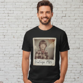 Benutzerdefiniertes Vintage-Foto- und Jahr-Shirt, T-Shirt