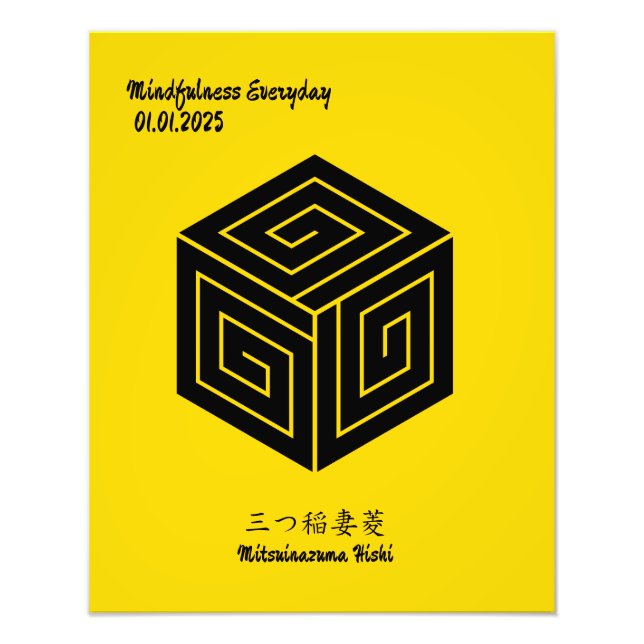 Benutzerdefiniertes Vintages Minimalistisches japa Fotodruck (Vorne)