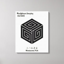 Benutzerdefiniertes Vintages Minimalistisches japa Leinwanddruck