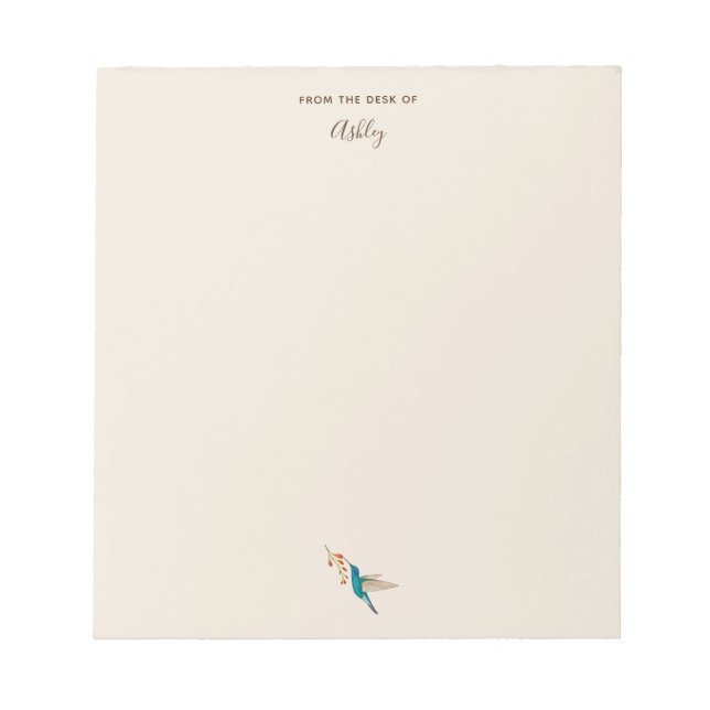 Benutzerdefiniertes Violetear Hummingbird Notepad Notizblock (Vorderseite)