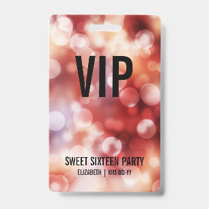 Benutzerdefiniertes VIP All Access Abzeichen Sweet Ausweis