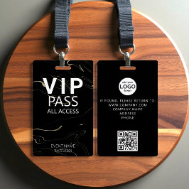 Benutzerdefiniertes VIP All Access QR Code Event B Ausweis