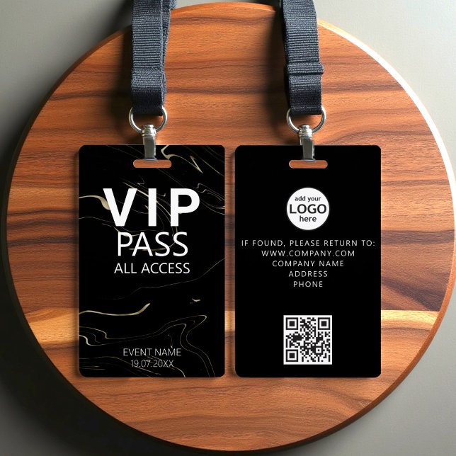 Benutzerdefiniertes VIP All Access QR Code Event B Ausweis (Von Creator hochgeladen)