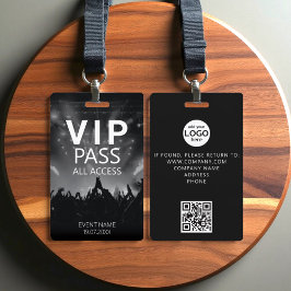Benutzerdefiniertes VIP Alle Access QR Code Event  Ausweis