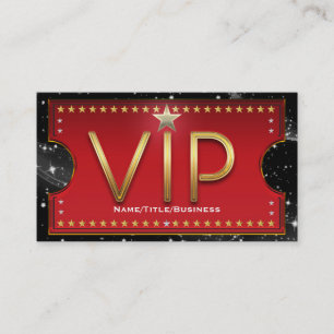 Benutzerdefiniertes VIP-Ticket für schwarzes Rot u Visitenkarte
