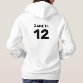 Benutzerdefiniertes Vorlagenteam (Vorder- und Rück Hoodie