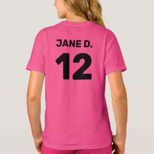 Benutzerdefiniertes Vorlagenteam (Vorder- und Rück T-Shirt