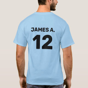 Benutzerdefiniertes Vorlagenteam (Vorder- und Rück T-Shirt