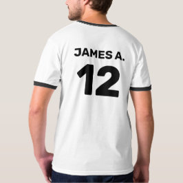 Benutzerdefiniertes Vorlagenteam (Vorder- und Rück T-Shirt
