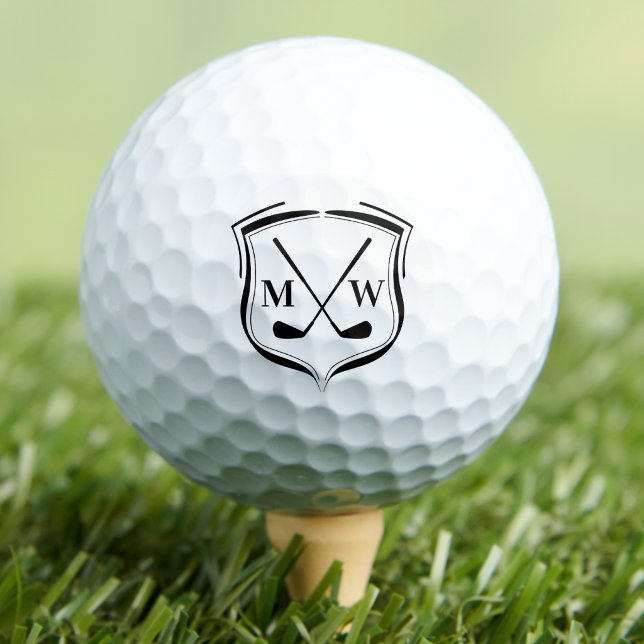 Benutzerdefiniertes Wappen-Logo-Monogramm Golfball (Custom Monogram Logo Golf Balls)