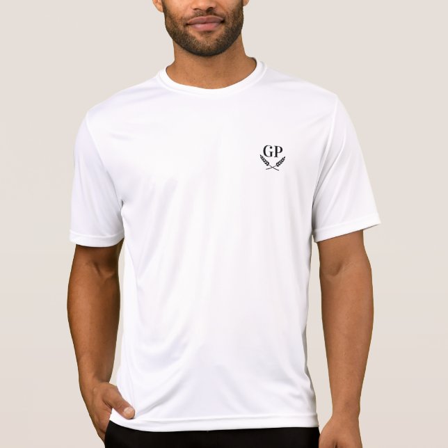 Benutzerdefiniertes Wappen-Monogramm für die angep T-Shirt (Vorderseite)