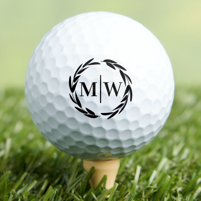 Benutzerdefiniertes Wappenmonogramm Golfball (Custom Crest Monogram Golf Balls)