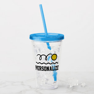 Benutzerdefiniertes Wasserballspieler-Acryl-Tumble Acryltrinkbecher