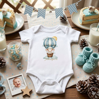 Benutzerdefiniertes Wasserfarben-Schaf im Heißluft Baby Strampler