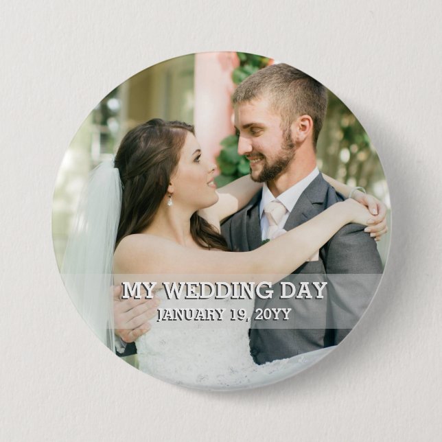 Benutzerdefiniertes WEDD-Foto Button (Vorderseite)