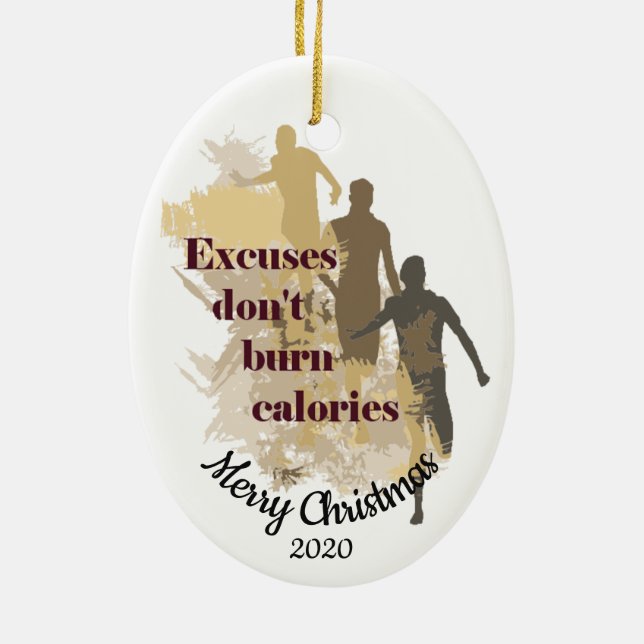 Benutzerdefiniertes Weihnachtsangebot Inspiration Keramik Ornament (Hinten)