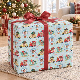 Benutzerdefiniertes Weihnachtsfahrzeuge-Geschenkpa Geschenkpapier