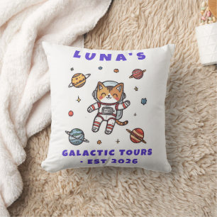 Benutzerdefiniertes Weltraumkatze-Astronaut-Dekora Kissen