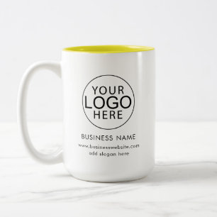 Benutzerdefiniertes Werbe-Logo für Unternehmen Zweifarbige Tasse