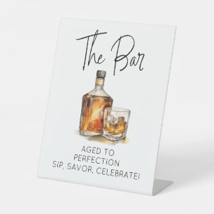 Benutzerdefiniertes Whiskey-Bar-Zeichen - Bis zur Sockelschild