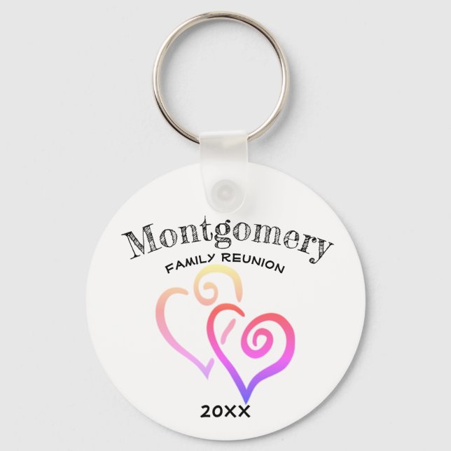 Benutzerdefiniertes Wiedersehen-Regenbogenfarbverk Schlüsselanhänger (Vorderseite)