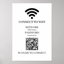 Benutzerdefiniertes WiFi-QR | Einfache Netzwerk-Sc