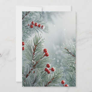 Benutzerdefiniertes Winterwunderland   Kiefer & Be Einladung
