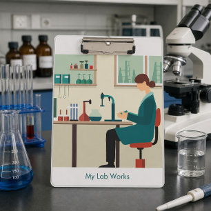 Benutzerdefiniertes Wissenschaftslabor Schüler Klemmbrett