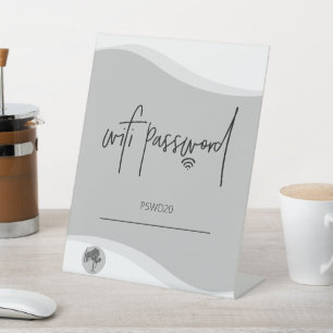 Benutzerdefiniertes WLAN-Kennwort - Tabellenauswah Sockelschild