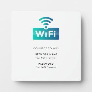 Benutzerdefiniertes WLAN-Netzwerk mit Markenidenti Fotoplatte