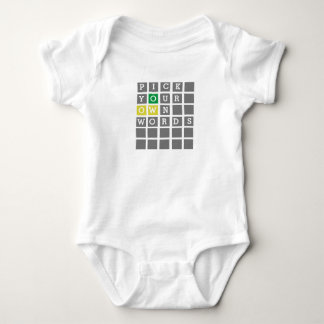 Benutzerdefiniertes Wort Baby Strampler