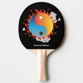 Benutzerdefiniertes Ying Yang, Zen-Taoismus-Symbol Tischtennis Schläger